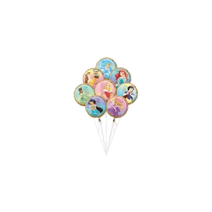 Palloncino Principesse Once Upon a Time Bouquet standard shape 17" (43cm) in mylar, 1pz.