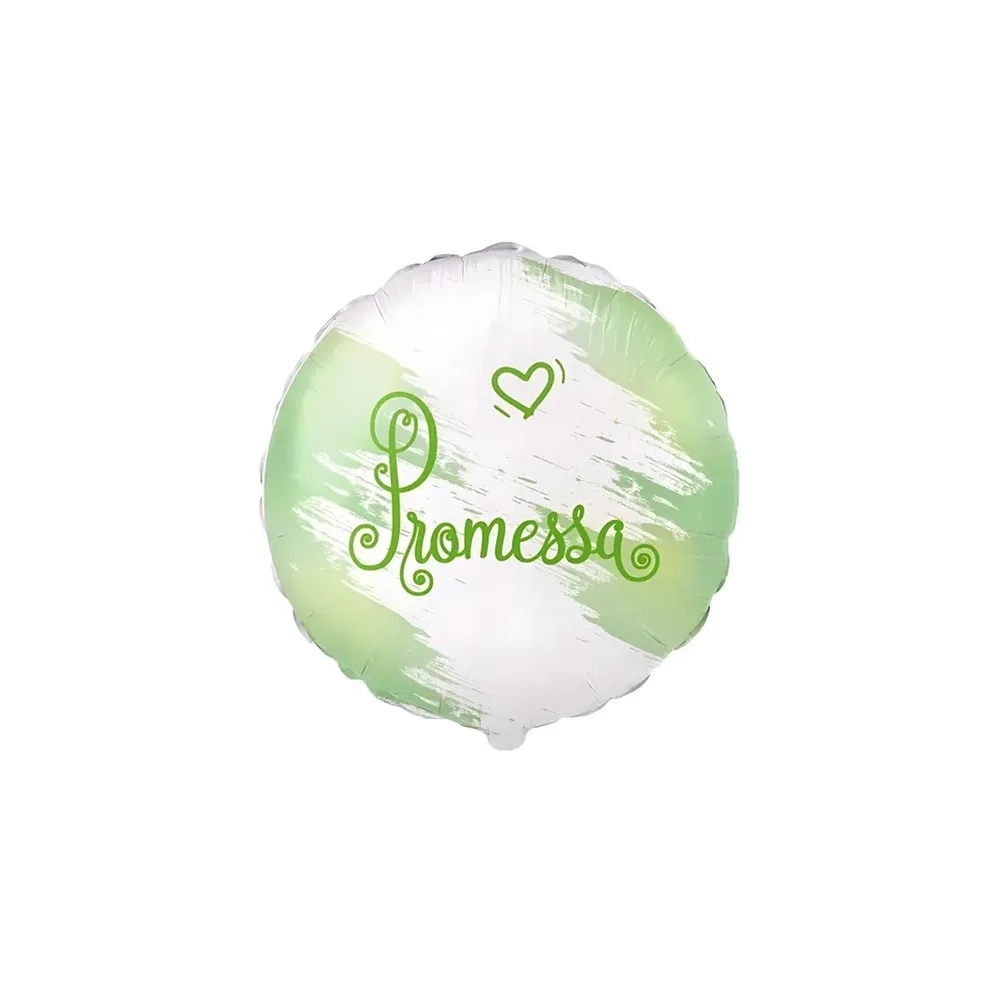 Palloncino Promessa tondo standard shape 18" (45cm) in mylar, 1pz.