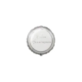 Palloncini Felice Anniversario Argento Tondo mini shape 9" (22cm) in mylar, 5pz.