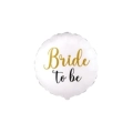 Palloncino Bride to Be Bianco tondo standard shape 18" (45cm) in mylar, 1pz.