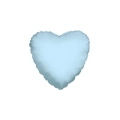 Palloncino Cuore Celeste Chiaro standard shape 18" (45cm) in mylar, 1pz.
