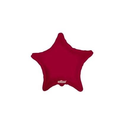 Palloncino Stella Bordeaux standard shape 18" (45cm) in mylar, 1pz.