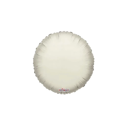 Palloncino Tondo Avorio standard shape 18" (45cm) in mylar, 1pz.