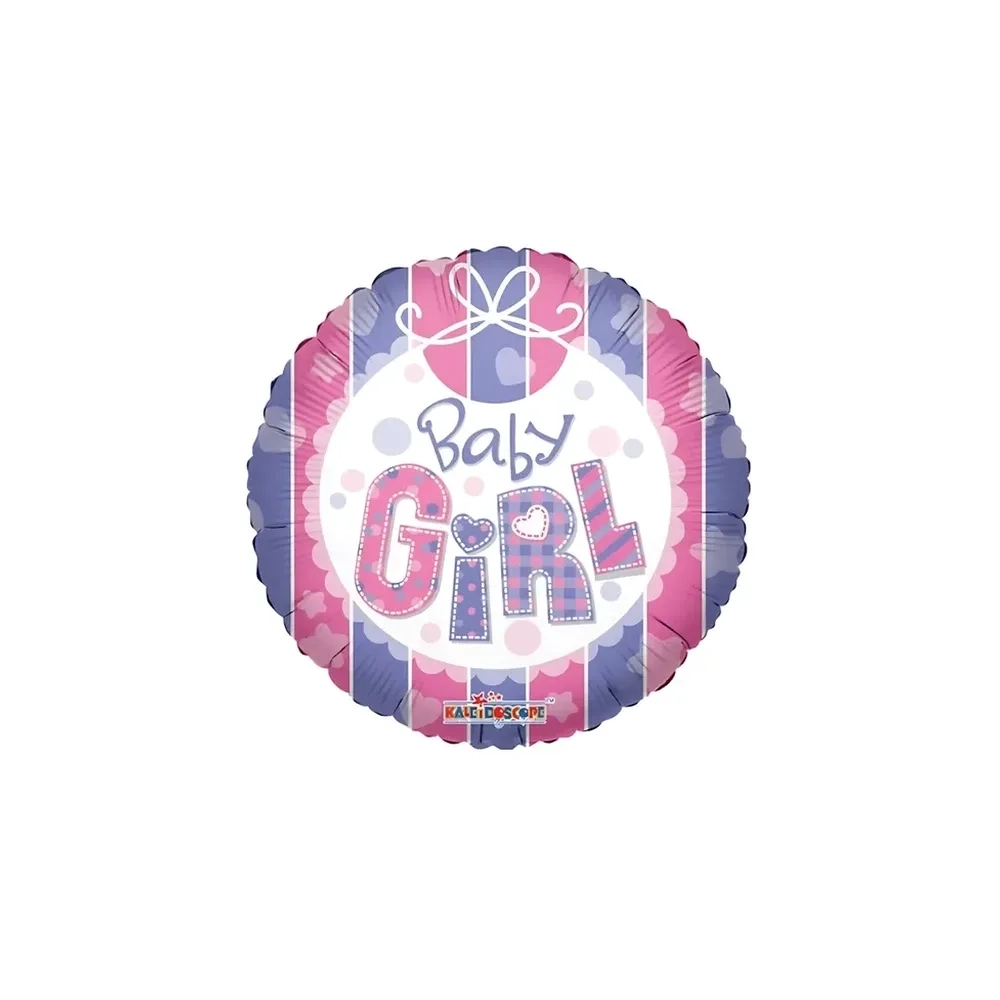 Palloncino Baby Girl standard shape 18" (45cm) in mylar, 1pz.