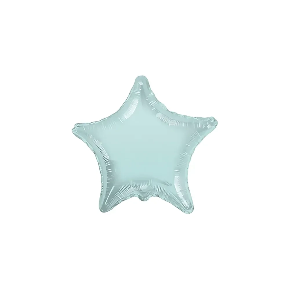 Palloncino Stella Verde Menta standard shape 18" (45cm) in mylar, 1pz.