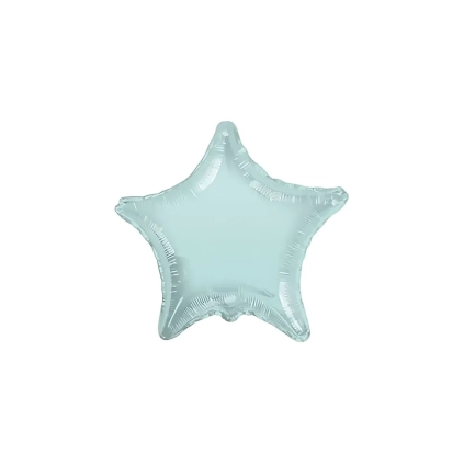 Palloncino Stella Verde Menta standard shape 18" (45cm) in mylar, 1pz.