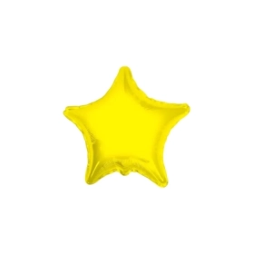 Palloncino Stella Gialla standard shape 18" (45cm) in mylar, 1pz.