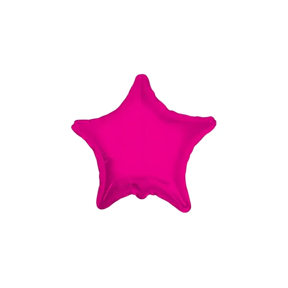 Palloncino Stella Fuxia standard shape 18" (45cm) in mylar, 1pz.