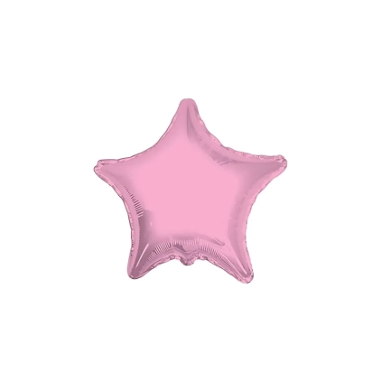 Palloncino Stella Rosa Baby standard shape 18" (45cm) in mylar, 1pz.