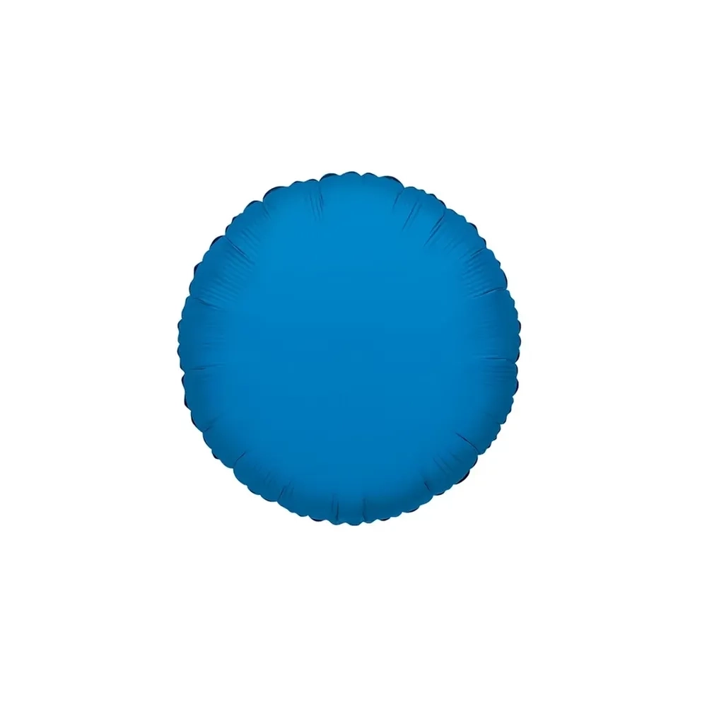 Palloncino Tondo Blu standard shape 18" (45cm) in mylar, 1pz.