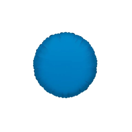 Palloncino Tondo Blu standard shape 18" (45cm) in mylar, 1pz.