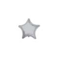 Palloncini Stella Argento mini shape 9" (22cm) in mylar, 5pz.