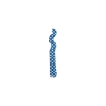 Palloncini Kurly Zig Zag Royal Blue a Pois mini shape 14" (35cm) in mylar, 5pz.