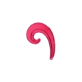 Palloncini Kurly Wave Corallo mini shape 14" (35cm) in mylar, 5pz.