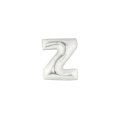 Palloncini Lettera Z Argento micro shape 7" (17cm) in mylar, 5pz.