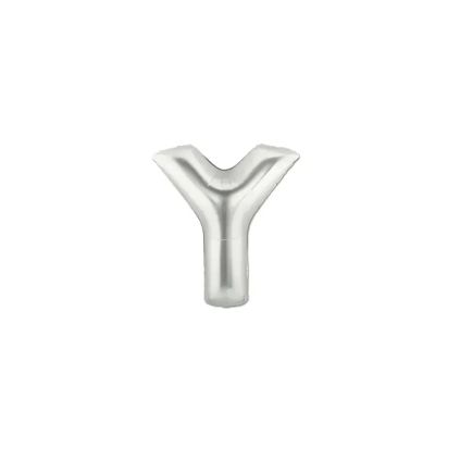 Palloncini Lettera Y Argento micro shape 7" (17cm) in mylar, 5pz.