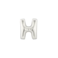 Palloncini Lettera H Argento micro shape 7" (17cm) in mylar, 5pz.