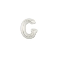 Palloncini Lettera G Argento micro shape 7" (17cm) in mylar, 5pz.