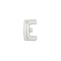 Palloncini Lettera E Argento micro shape 7" (17cm) in mylar, 5pz.