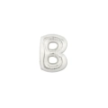 Palloncini Lettera B Argento micro shape 7" (17cm) in mylar, 5pz.