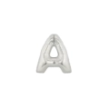 Palloncini Lettera A Argento micro shape 7" (17cm) in mylar, 5pz.