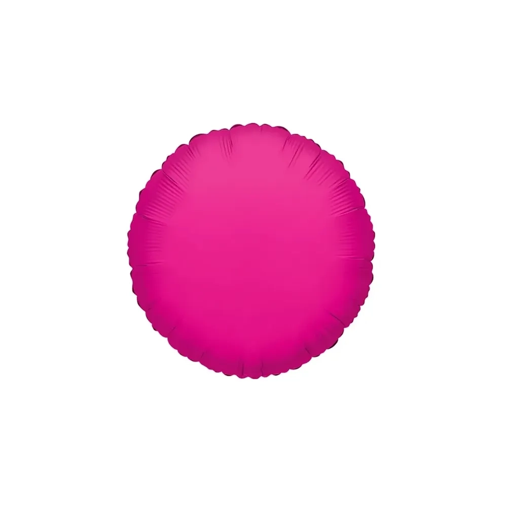 Palloncino Tondo Fucsia standard shape 18" (45cm) in mylar, 1pz.