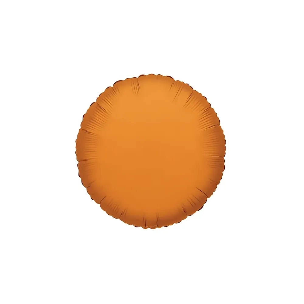 Palloncino Tondo Arancio standard shape 18" (45cm) in mylar, 1pz.