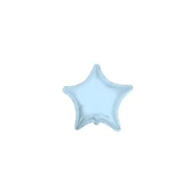 Palloncini Stella Celeste mini shape 9" (22cm) in mylar, 5pz.