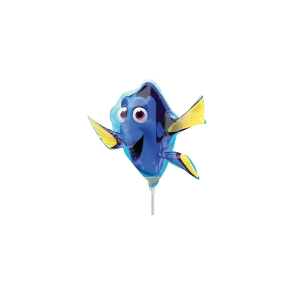 Palloncini Alla Ricerca di Dory mini shape 14" (35cm) in mylar, 5pz.