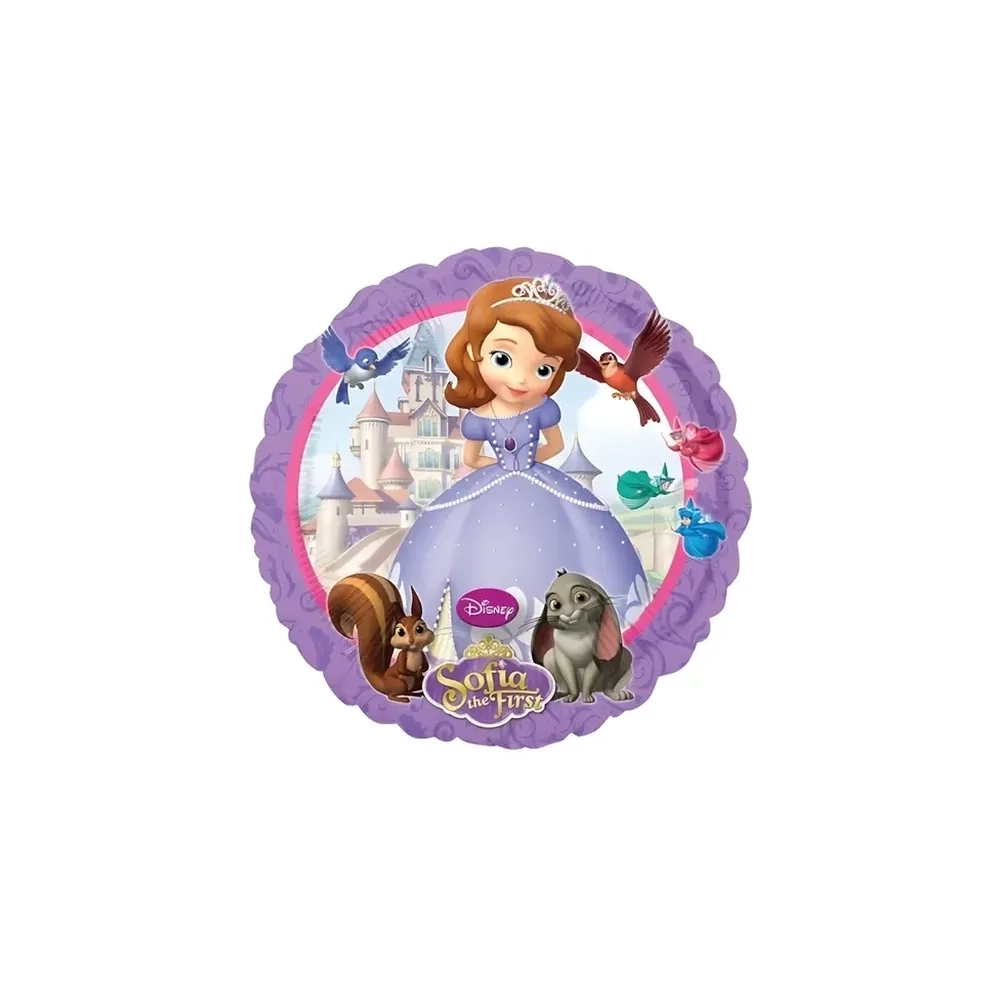 Palloncino Sofia standard shape 18" (45cm) in mylar, 1pz.