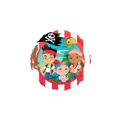 Palloncino Jake il Pirata standard shape 18" (45cm) in mylar, 1pz.