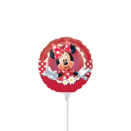 Palloncini Minnie mini shape 9" (22cm) in mylar, 5pz.
