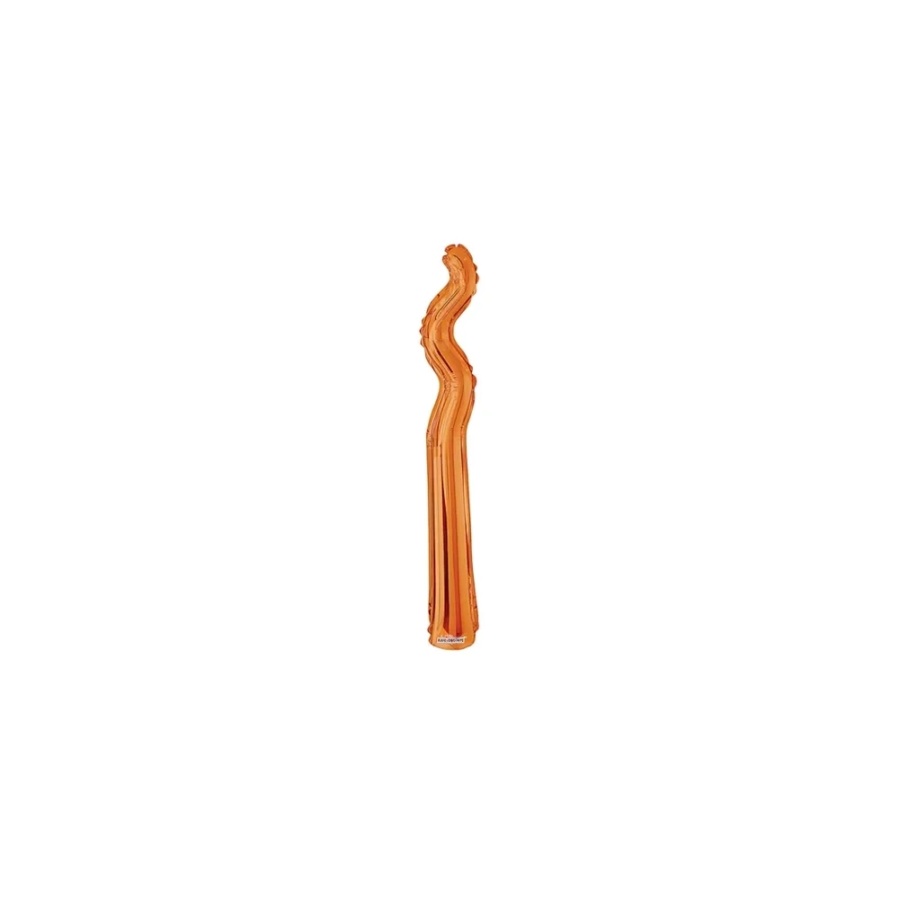 Palloncini Kurly Zig Zag Arancio mini shape 14" (35cm) in mylar, 5pz.