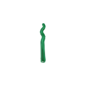 Palloncini Kurly Zig Zag Verde mini shape 14" (35cm) in mylar, 5pz.