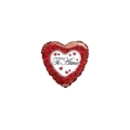 Palloncini cuore con scritta Ti Amo mini shape 9" (22cm) in mylar, 5pz.