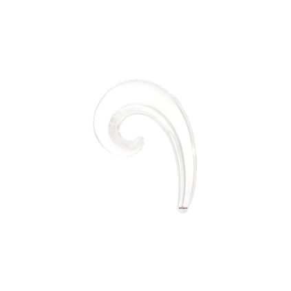 Palloncini Kurly Wave Bianco mini shape 14" (35cm) in mylar, 5pz.