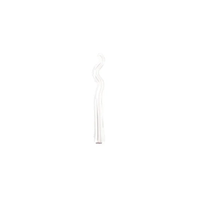 Palloncini Kurly Zig Zag Bianco mini shape 14" (35cm) in mylar, 5pz.