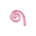 Palloncini Kurly Spiral Rosa mini shape 14" (35cm) in mylar, 5pz.