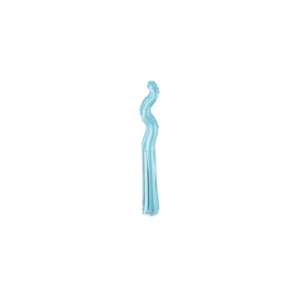 Palloncini Kurly Zig Zag Celeste mini shape 14" (35cm) in mylar, 5pz.