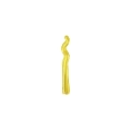 Palloncini Kurly Zig Zag Oro mini shape 14" (35cm) in mylar, 5pz.