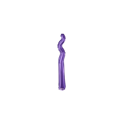 Palloncini Kurly Zig Zag Viola mini shape 14" (35cm) in mylar, 5pz.