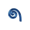 Palloncini Kurly Spiral Blu Scuro mini shape 14" (35cm) in mylar, 5pz.