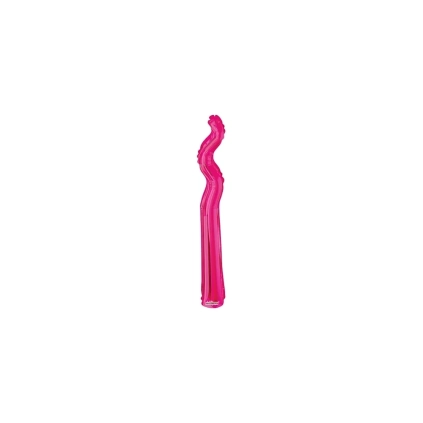 Palloncini Kurly Zig Zag Fucsia mini shape 14" (35cm) in mylar, 5pz.