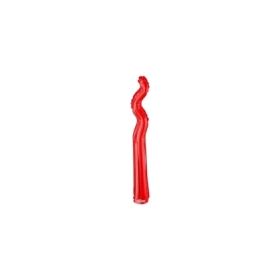 Palloncini Kurly Zig Zag Rosso mini shape 14" (35cm) in mylar, 5pz.
