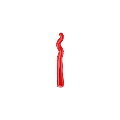 Palloncini Kurly Zig Zag Rosso mini shape 14" (35cm) in mylar, 5pz.