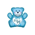 Palloncino It's a Boy Orso Celeste super shape 28" (71cm) in mylar, 1pz.