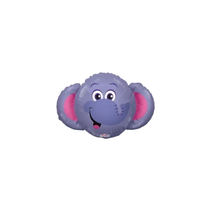 Palloncini testa di Elefante mini shape 14" (35cm) in mylar, 5pz.