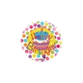 Palloncino Happy Birthday Cake Gellibean standard shape 18" (45cm) in mylar, 1pz.