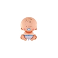 Palloncini Baby Boy Seduto mini shape 12" (30cm) in mylar, 5pz.