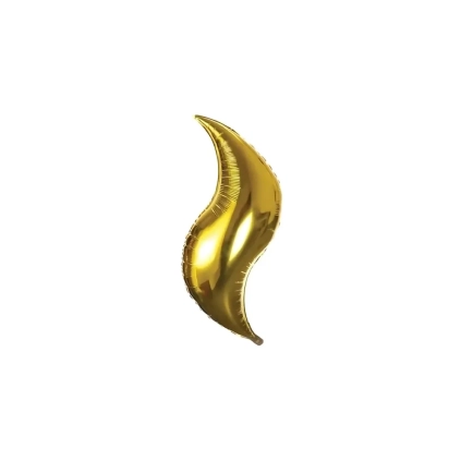 Palloncino Curva Oro standard shape 18" (45cm) in mylar, 1pz.